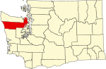 Map of Washington highlighting Jefferson County